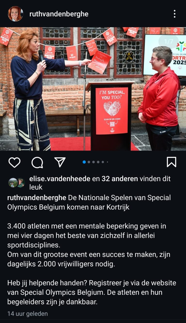 Post Ruth Vandenberghe