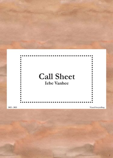 IebeVanhee_CallSheet (juiste locatie)_Pagina_01
